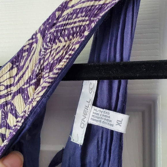 O'Neill Leah Gauze Woven Skater Dress Open Back - Picture 4 of 9